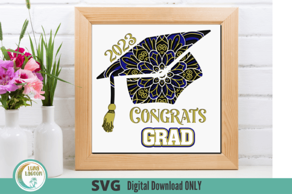 2023 3D GRAD Mandala SVG for Shadow Box