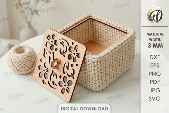 3D Crochet Basket Lid Base Laser Cut: Editorial Asset Review