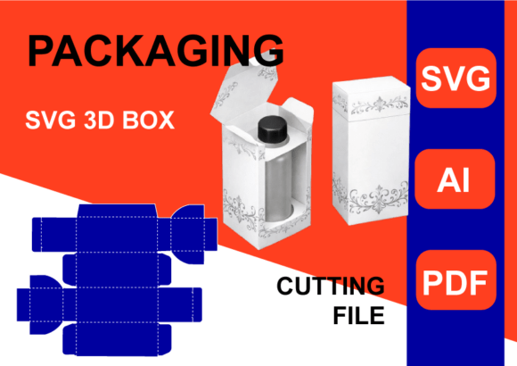 3D Svg Box Template Packaging Review: Graphics for Boxes Amp