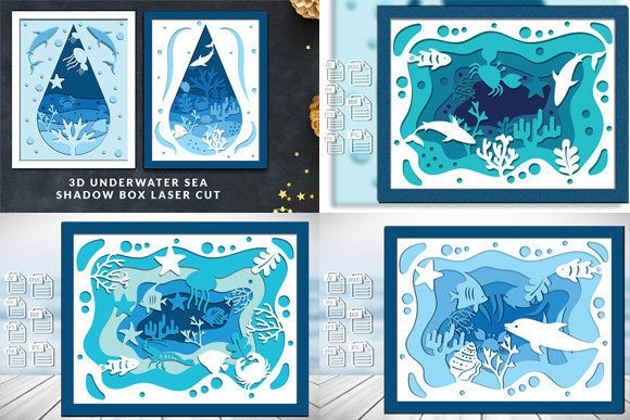 Huge 3d Shadow Box Laser Cut Bundle