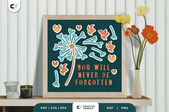 Memorial Dandelion 3D Shadow Box: A Creator’s Review of This 3D SVG for People
