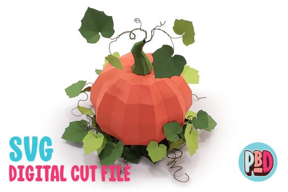 Pumpkin Centerpiece 3D Papercraft: A Brand Designer’s Review of This 3D SVG Shapes Asset
