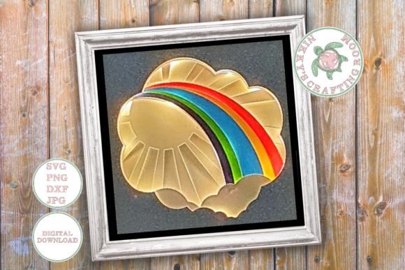 Rainbow 3d Shadow Box Template Review for 3D SVG Sellers