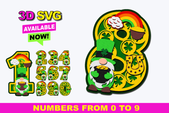 St Patricks Day Number 3D SVG Graphics and Crafts Review