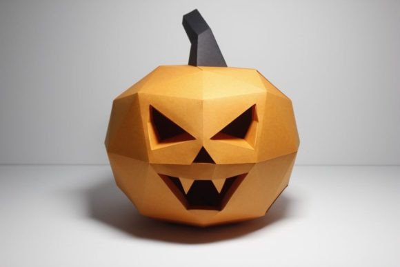 Vampire Halloween Pumpkin 3D SVG for Objects