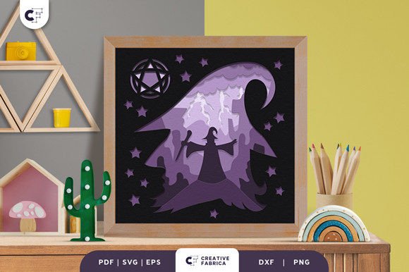 Wizard Silhouette 3D Light Box Paper Cut Review